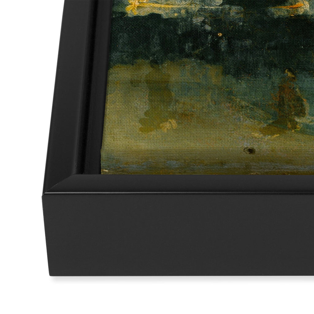 Nocturne In Black And Gold The Falling Rocket By James Mcneill Whistler Framed Canvas Print Gallery Image 3