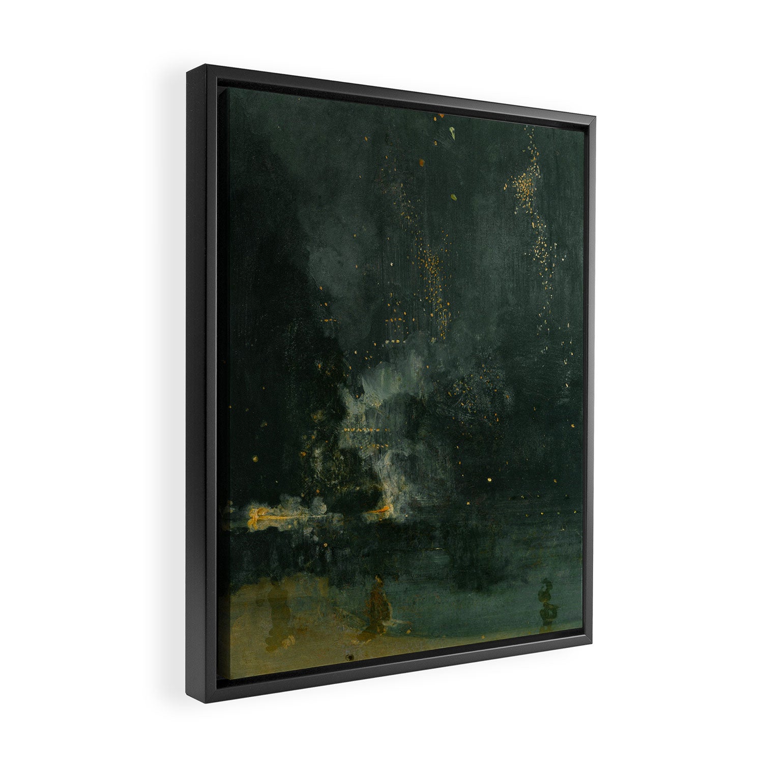 Nocturne In Black And Gold The Falling Rocket By James Mcneill Whistler Framed Canvas Print Gallery Image 2