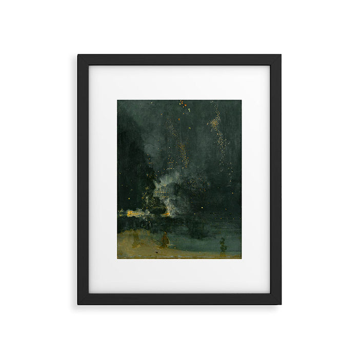 Nocturne In Black And Gold The Falling Rocket By James Mcneill Whistler Framed Art Print Gallery Image 1