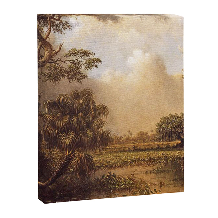 The Great Florida Marsh 1886 By Martin Johnson Heade | Reproduction Canvas Print Gallery Image 1