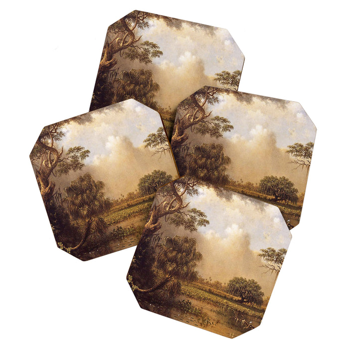 The Great Florida Marsh 1886 By Martin Johnson Heade | Reproduction Coaster Gallery Image 1