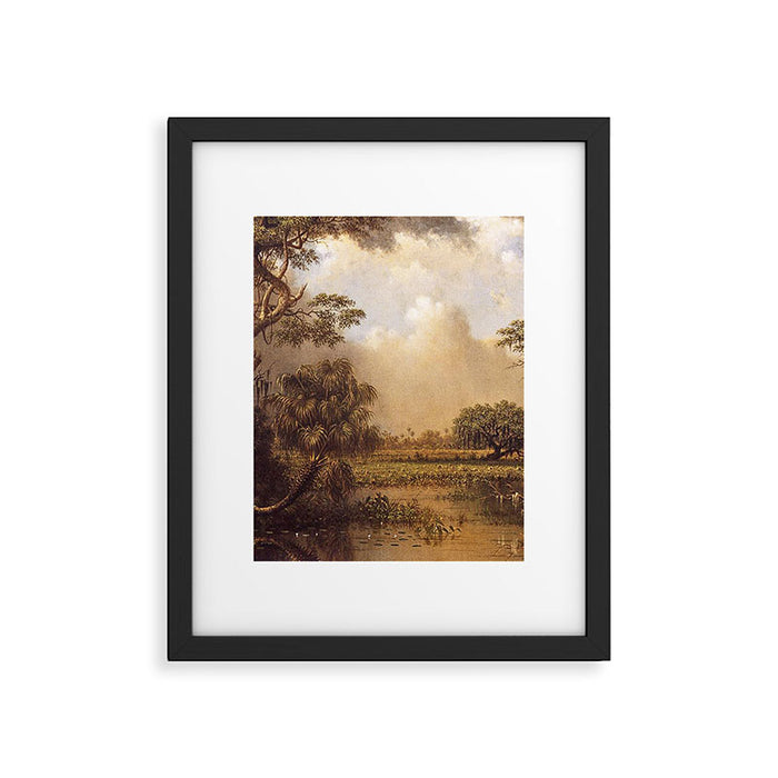 The Great Florida Marsh 1886 By Martin Johnson Heade | Reproduction Framed Art Print Gallery Image 1