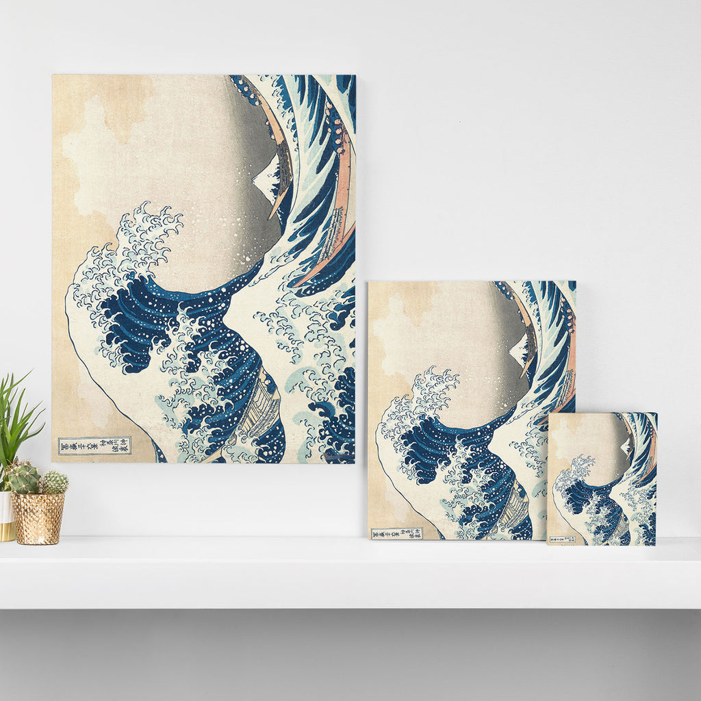 The Great Wave Off Kanagawa by Katsushika Hokusai Thirty Six Views of Mount Fuji - The Great Wave Canvas Print Gallery Image 3