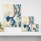 The Great Wave Off Kanagawa by Katsushika Hokusai Thirty Six Views of Mount Fuji - The Great Wave Canvas Print Gallery Image 3