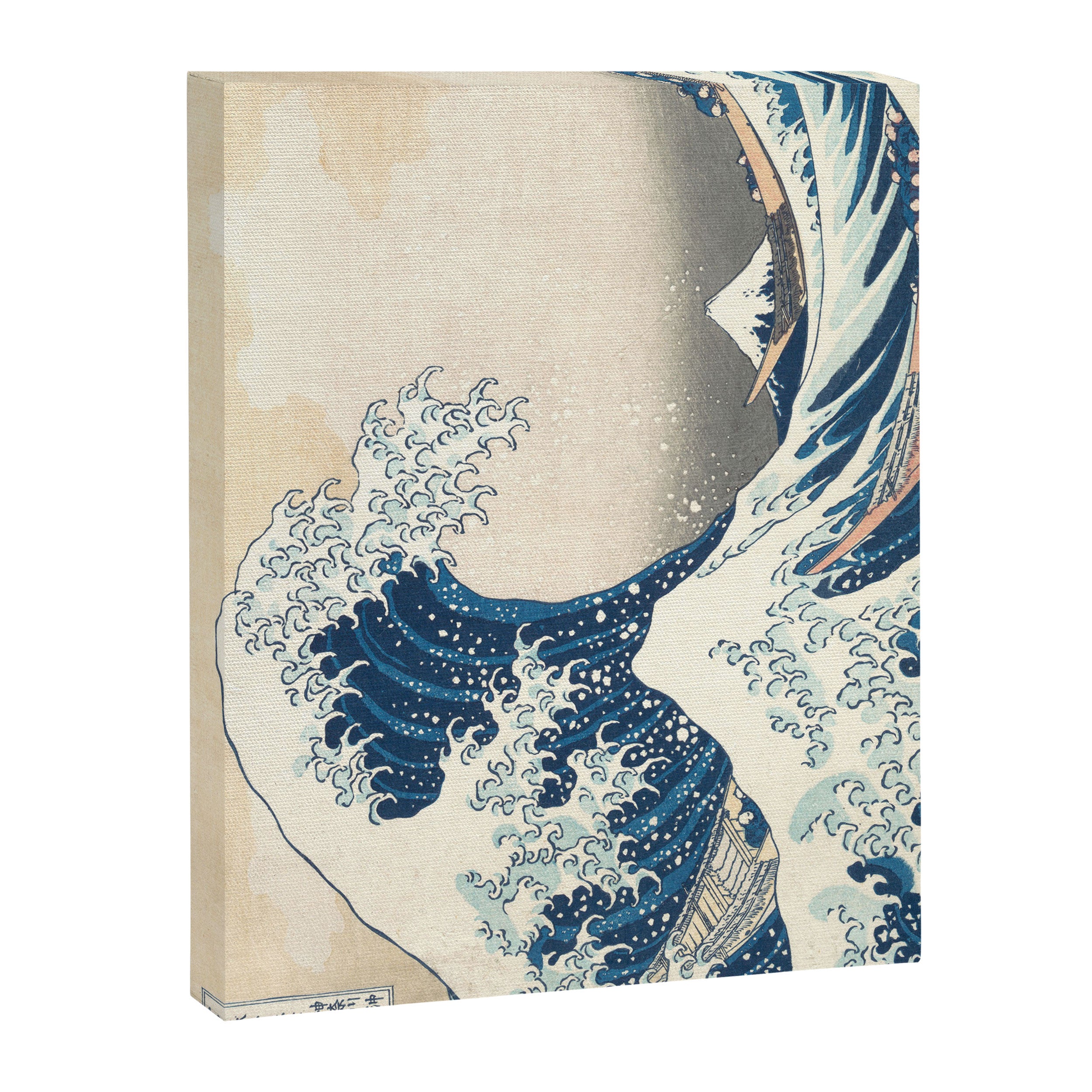 The Great Wave Off Kanagawa by Katsushika Hokusai Thirty Six Views of Mount Fuji - The Great Wave Canvas Print Gallery Image 3