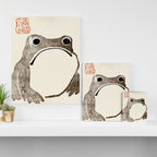 Unimpressed Frog Meika Gafu by Matsumoto Hoji 1814 - Frog Canvas Print Gallery Image 3