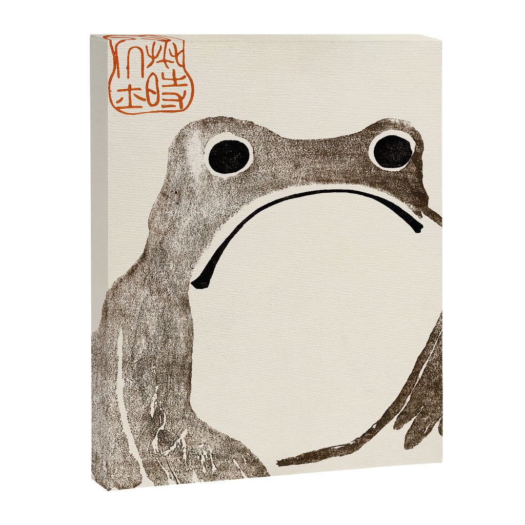 Unimpressed Frog Meika Gafu by Matsumoto Hoji 1814 - Frog Canvas Print Gallery Image 8