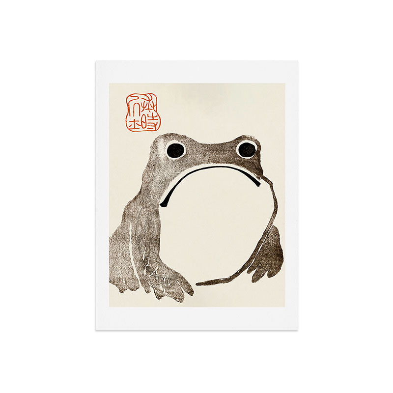 Unimpressed Frog Meika Gafu by Matsumoto Hoji 1814 - Frog Art