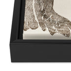 Unimpressed Frog Meika Gafu by Matsumoto Hoji 1814 - Frog Framed Canvas Print Gallery Image 3