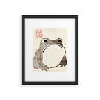 Unimpressed Frog Meika Gafu by Matsumoto Hoji 1814 - Frog Framed Art Print Gallery Image 6