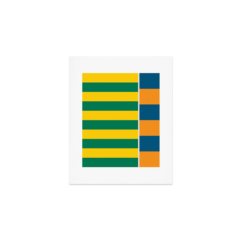 1970s Retro Stripes Art Print Gallery Image 1