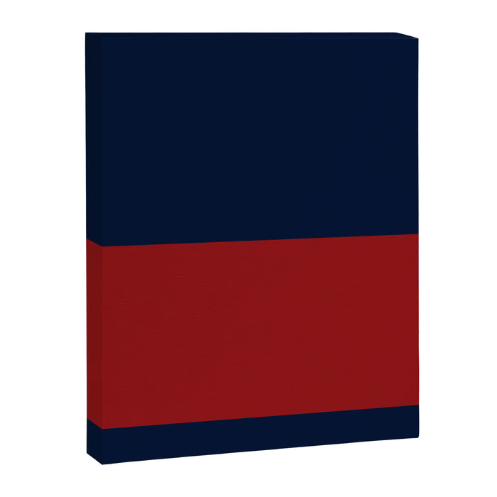 Navy Bold Red Stripe Canvas Print Gallery Image 1