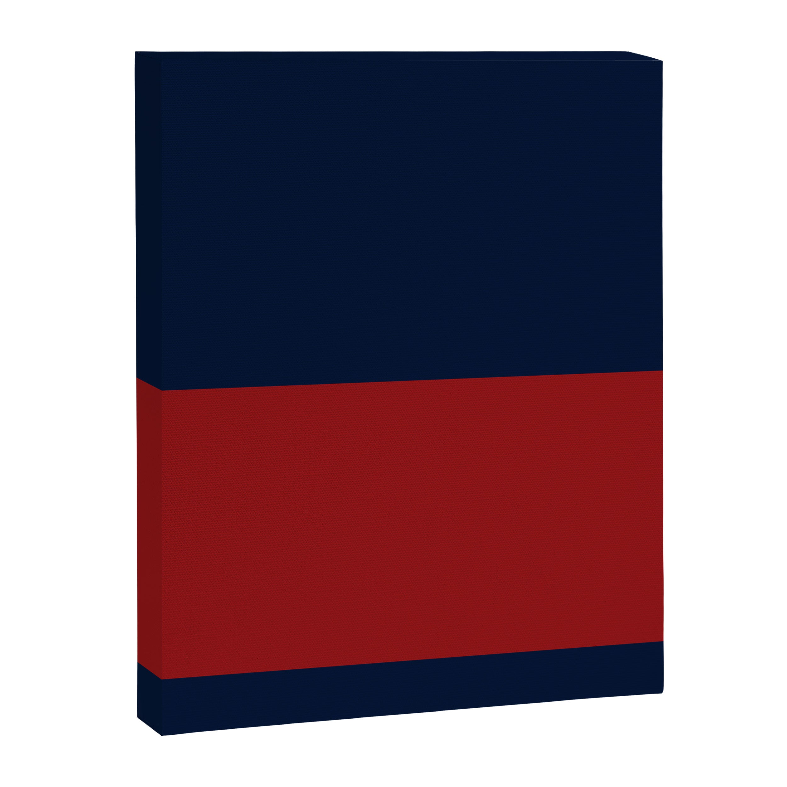 Navy Bold Red Stripe Canvas Print Gallery Image 3