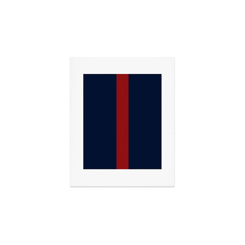 Navy Red Art Print Gallery Image 1