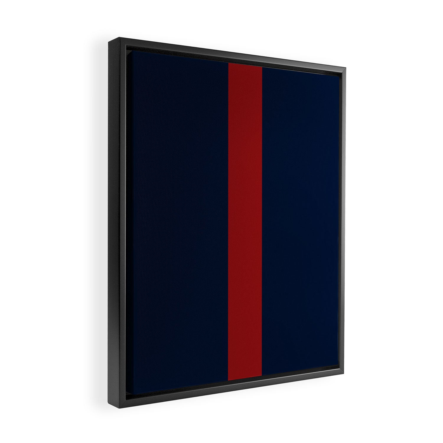 Navy Red Framed Canvas Print Gallery Image 2