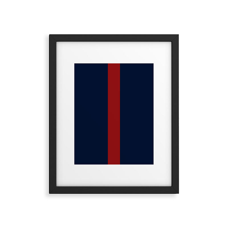 Navy Red Framed Art Print Gallery Image 6