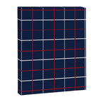 Navy Red White Tattersall Canvas Print Gallery Image 8