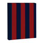 Navy Three Red Bars Canvas Print Gallery Image 8