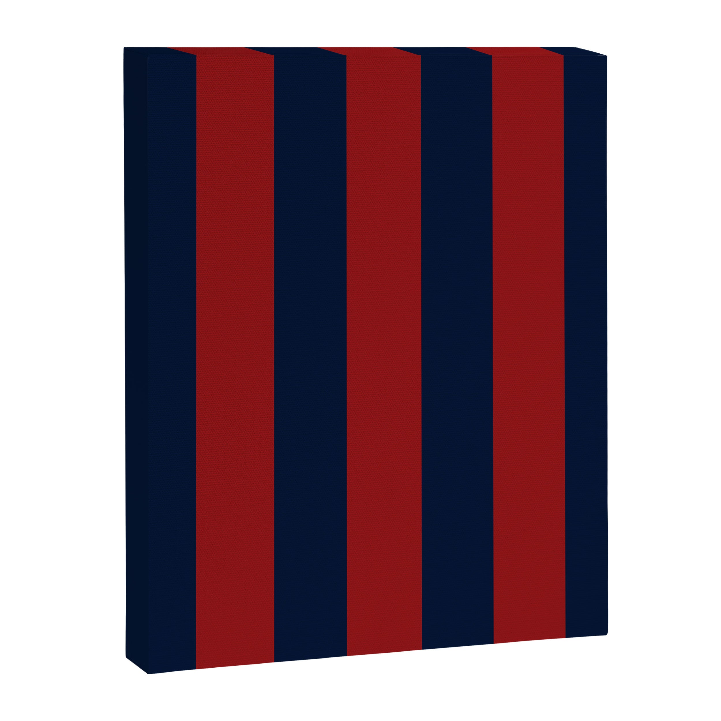 Navy Three Red Bars Canvas Print Gallery Image 8