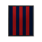 Navy Three Red Bars Framed Canvas Print Gallery Image 8