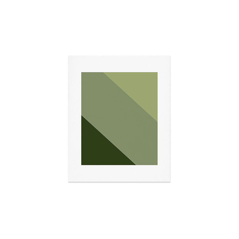 Pine Moss Sage Diagonal  Art Print Gallery Image 1