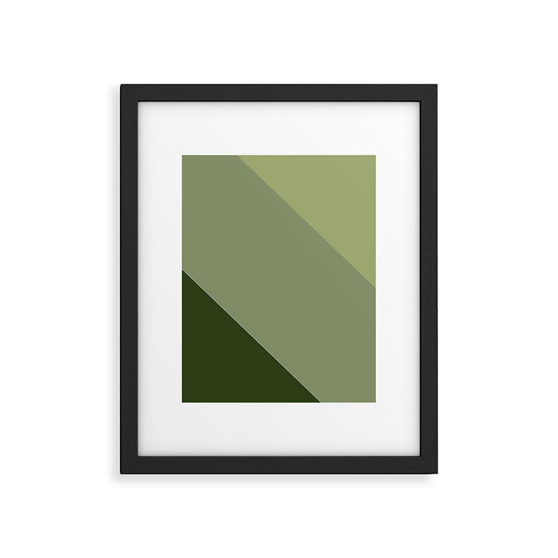 Pine Moss Sage Diagonal  Framed Art Print Gallery Image 6
