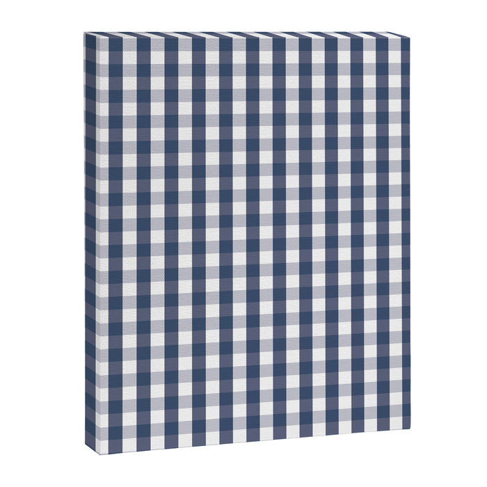 Southern Navy Gingham Canvas Print Gallery Image 1