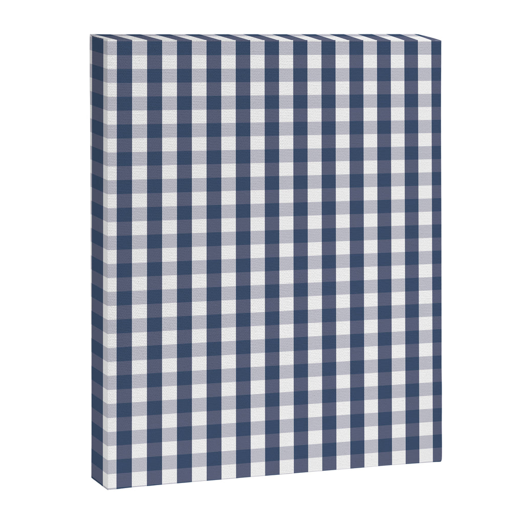 Southern Navy Gingham Canvas Print Gallery Image 8