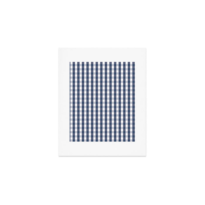 Southern Navy Gingham Art Print Gallery Image 1
