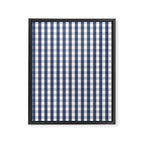 Southern Navy Gingham Framed Canvas Print Gallery Image 8