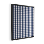 Southern Navy Gingham Framed Canvas Print Gallery Image 2