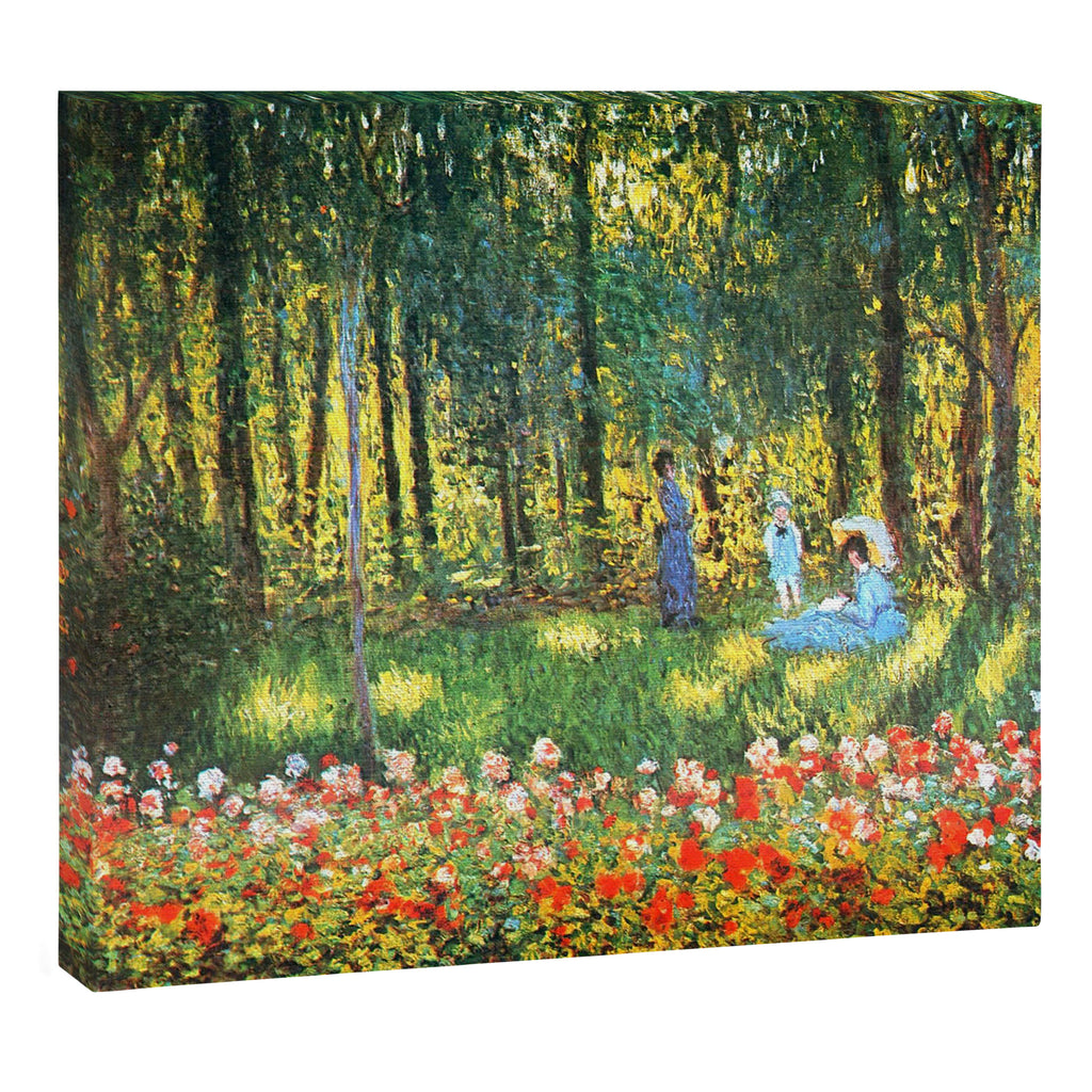 Claude Monet The Artist's Family In The Garden Canvas Print Gallery Image 3