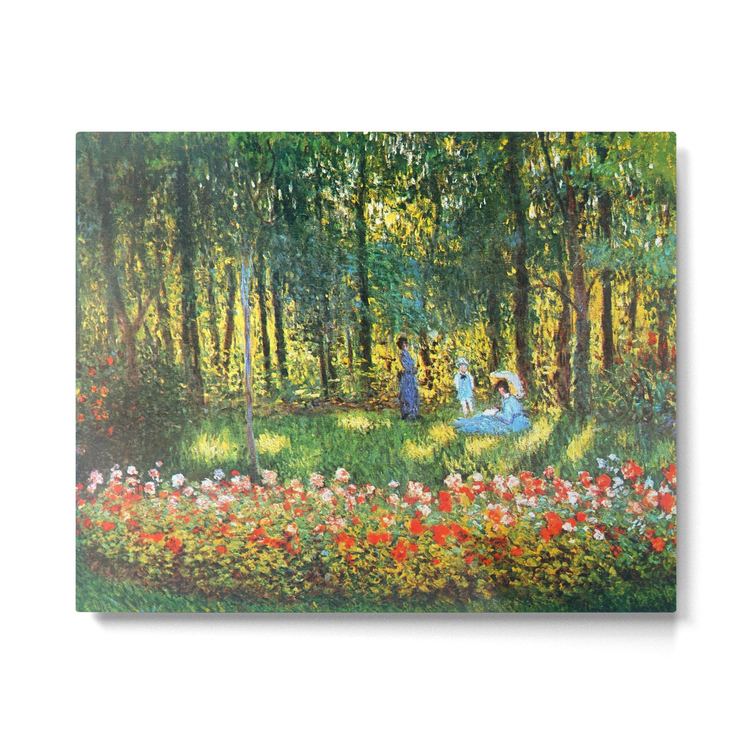 Claude Monet The Artist's Family In The Garden Metal Print Gallery Image 6
