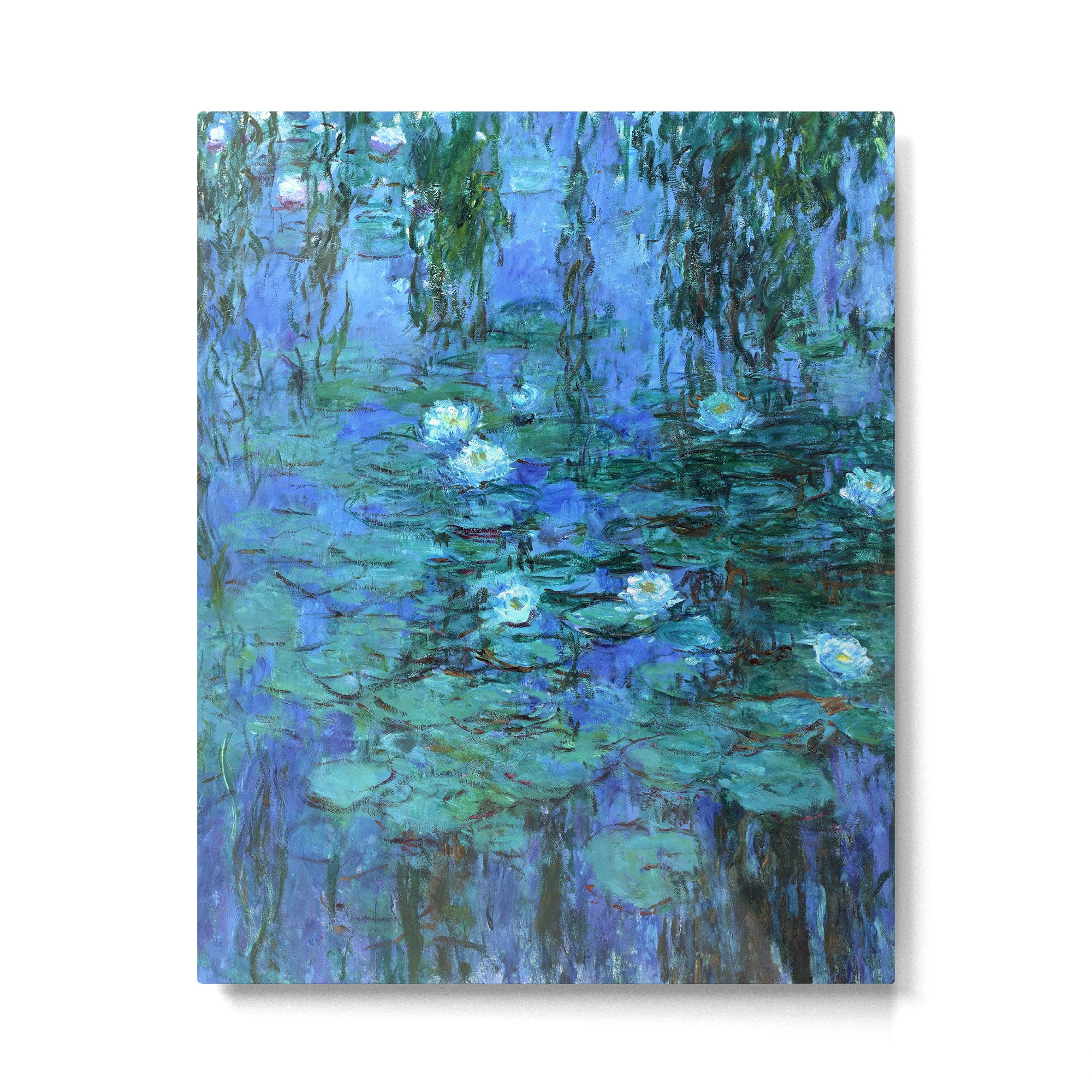 Claude Monet Water Lilies BLUE Metal Print Gallery Image 6