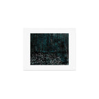 Dark Teal Van Gogh Trees & Underwood Art Print Gallery Image 1