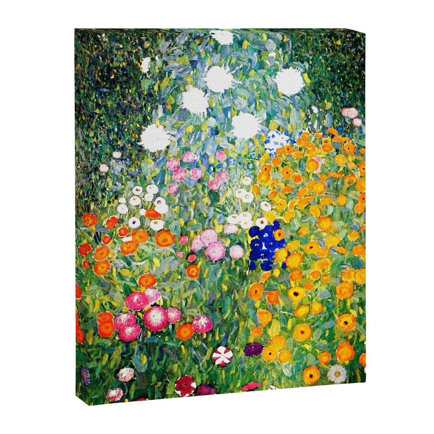Gustav Klimt Flower Garden  vibrant Canvas Print Gallery Image 3