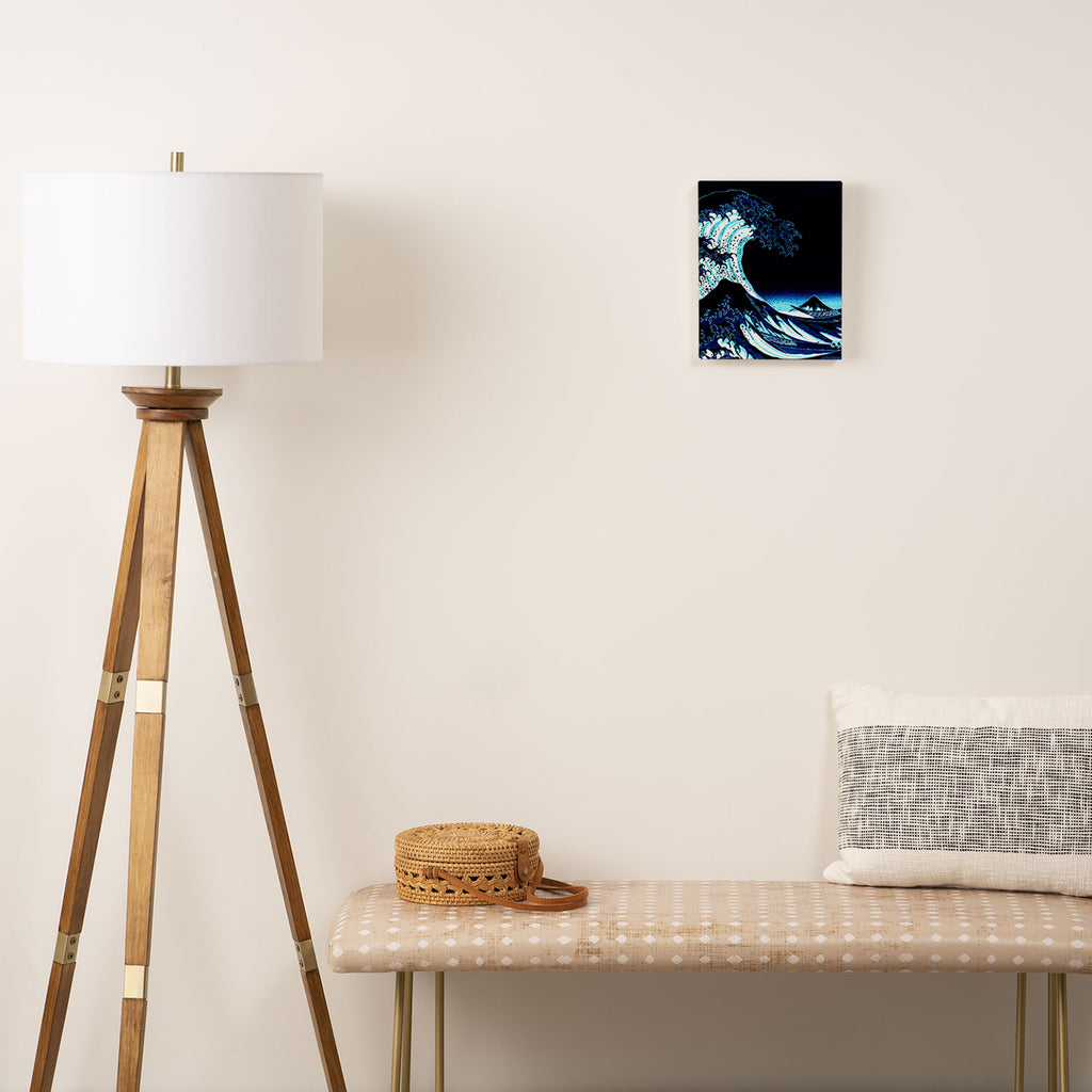 Midnight Great Wave: Enigmatic Depths Canvas Print Gallery Image 2