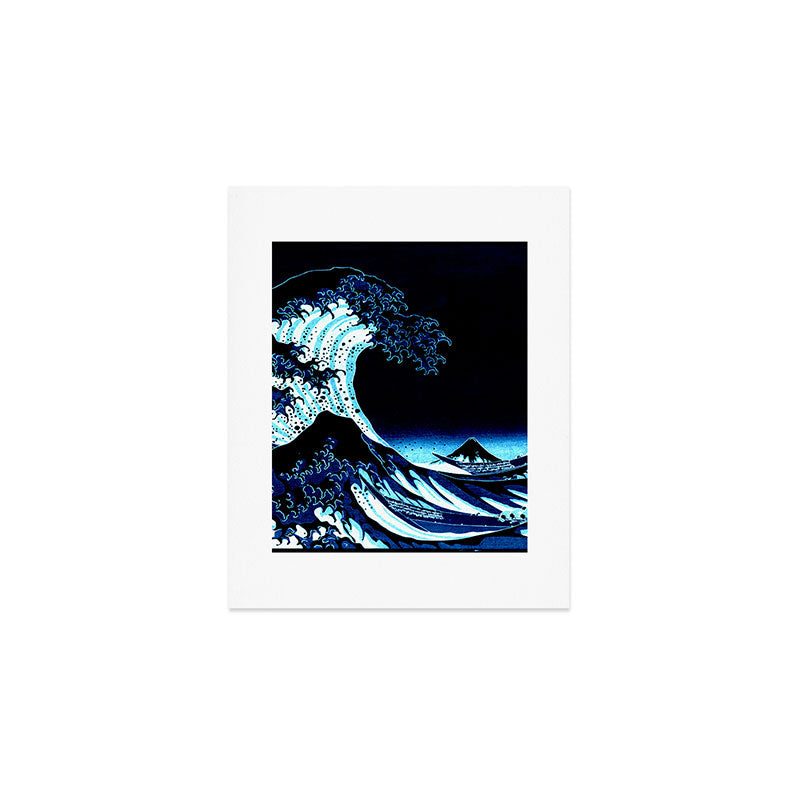 Midnight Great Wave: Enigmatic Depths Art Print Gallery Image 1