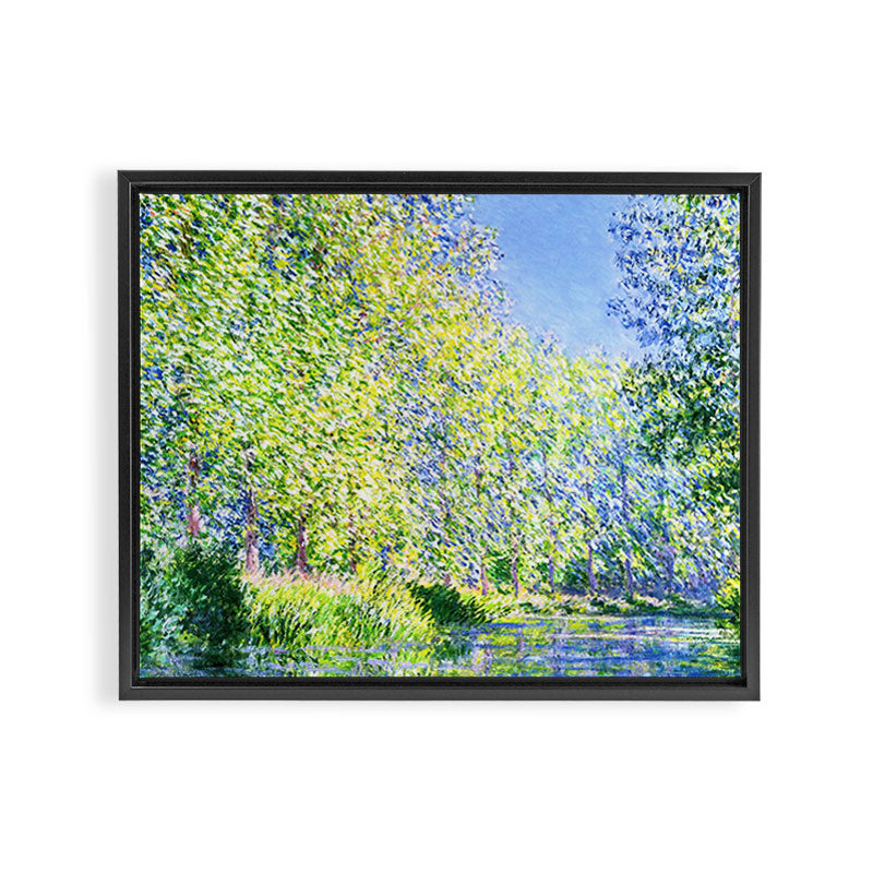 Monet: Bend in the River Epte Framed Canvas Print Gallery Image 3