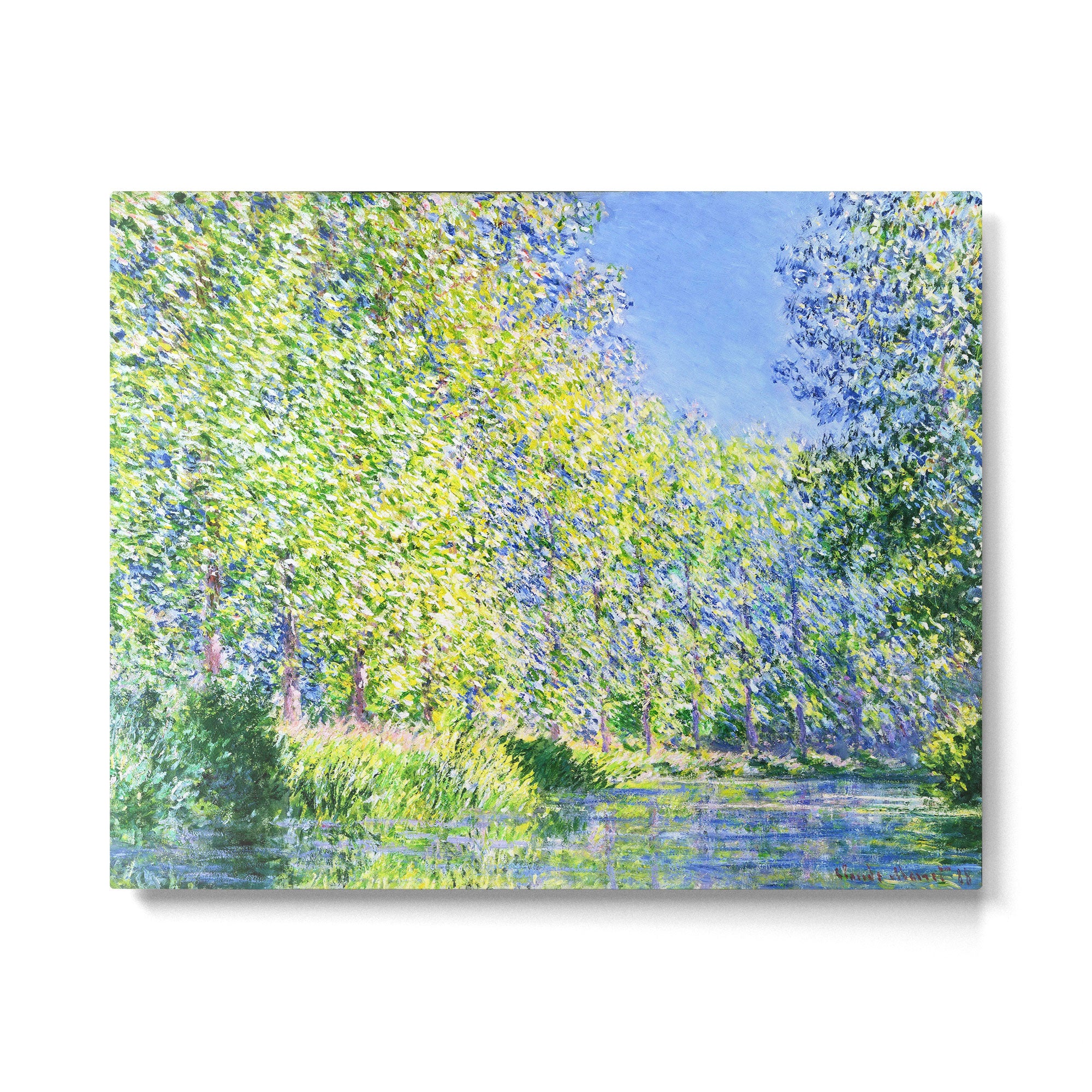 Monet: Bend in the River Epte Metal Print Gallery Image 4
