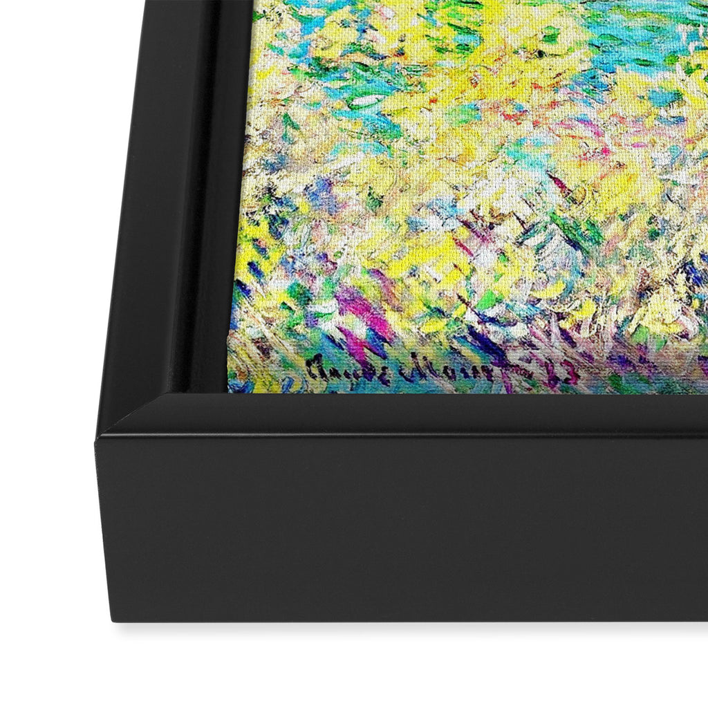 MONET : Landscape Near Montecarlo Framed Canvas Print Gallery Image 3