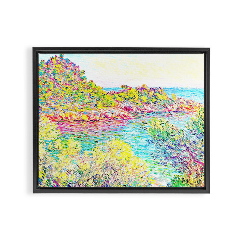 MONET : Landscape Near Montecarlo Framed Canvas Print Gallery Image 14