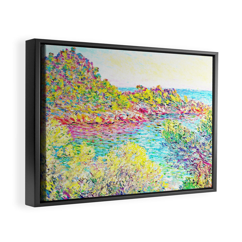 MONET : Landscape Near Montecarlo Framed Canvas Print Gallery Image 2