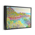 MONET : Landscape Near Montecarlo Framed Canvas Print Gallery Image 2
