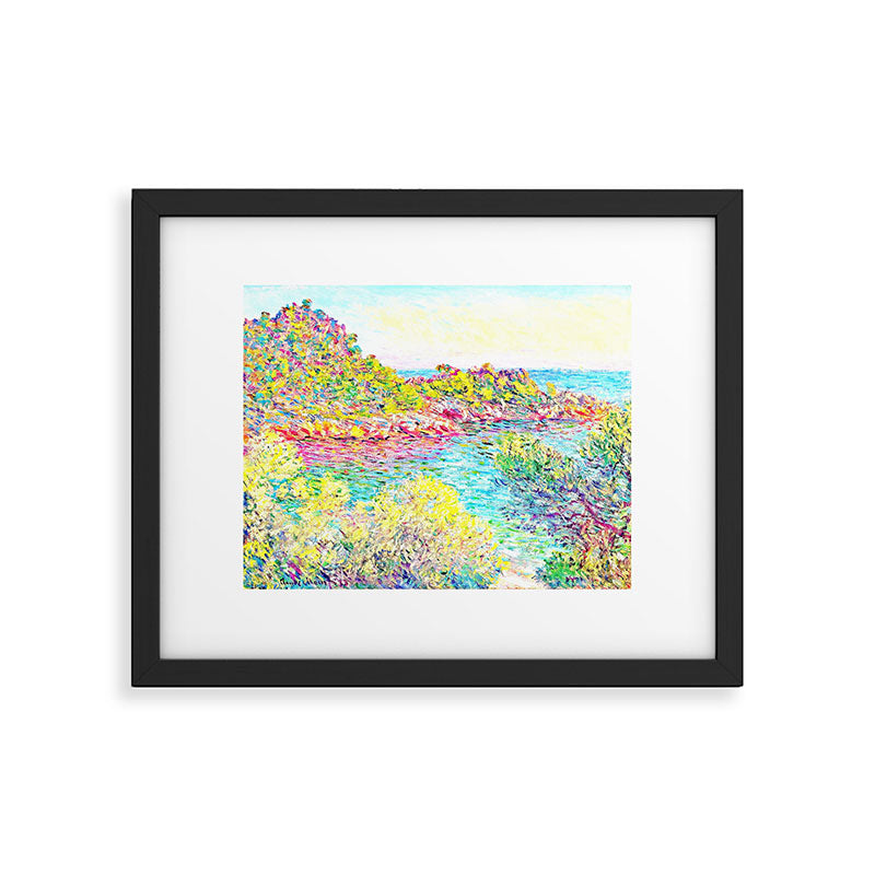 MONET : Landscape Near Montecarlo Framed Art Print Gallery Image 6