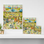 the Garden of Earthly Delights by Bosch Canvas Print Gallery Image 3