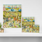 The Garden of Earthly Delights by Bosch Canvas Print Gallery Image 3