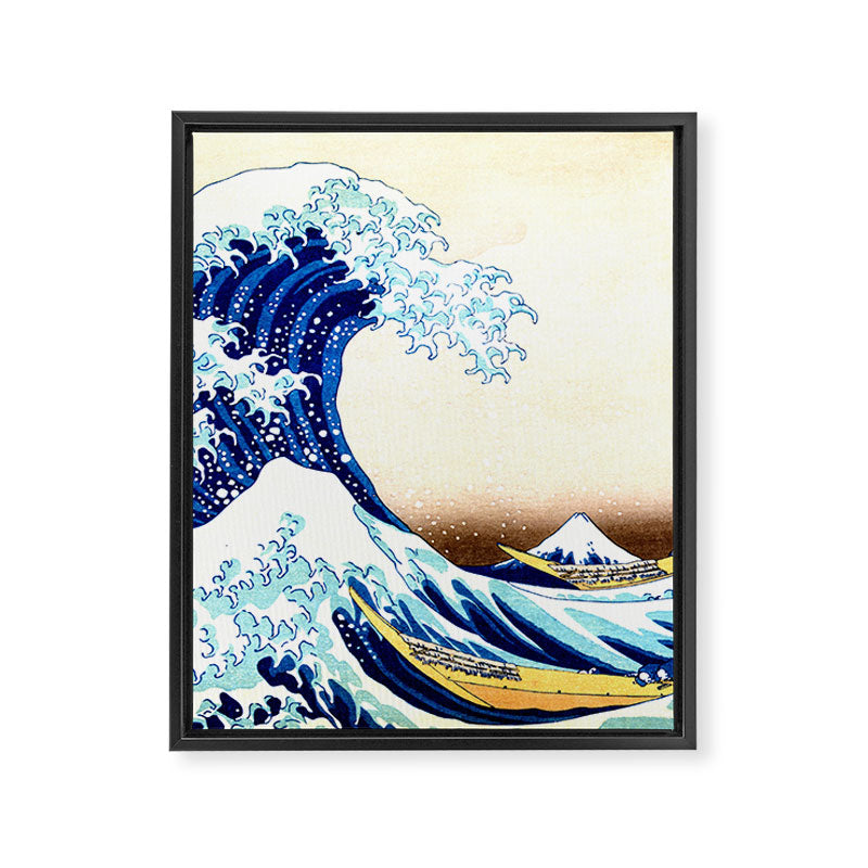 The Great Wave off KanagawA Framed Canvas Print Gallery Image 3