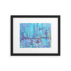 Van Gogh Trees & Underwood Aqua Lavender Framed Art Print Gallery Image 6