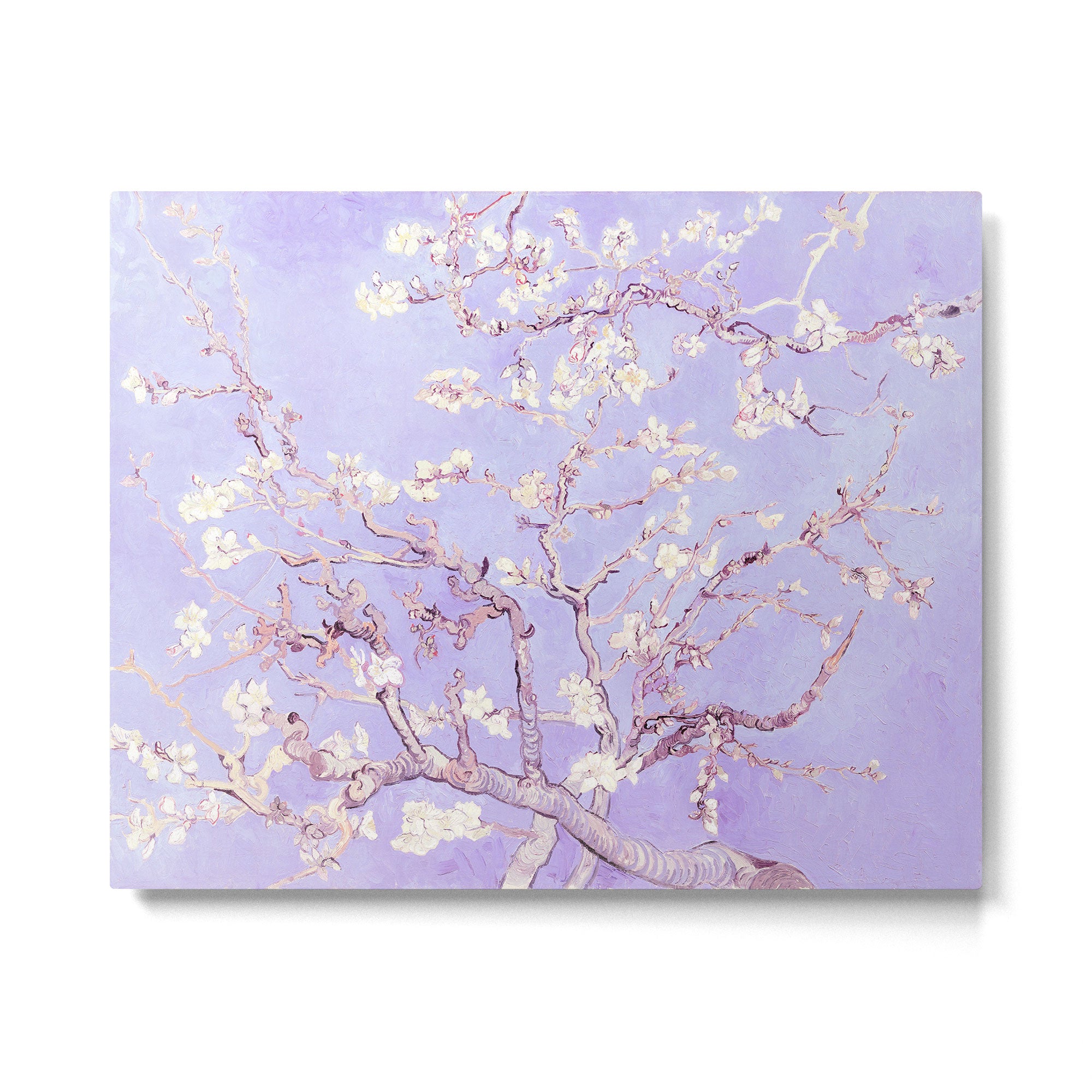 Vincent Van Gogh Almond Blossoms  Lavender Metal Print Gallery Image 6